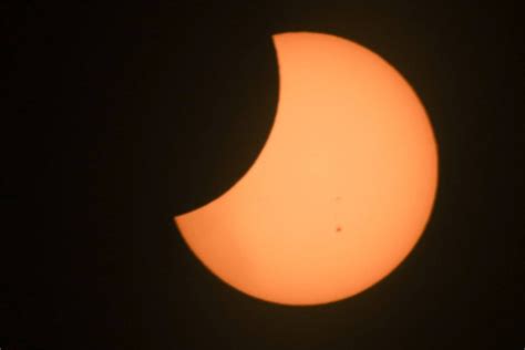 April 20, 2023 Partial Solar Eclipse in Manila, Philippines.